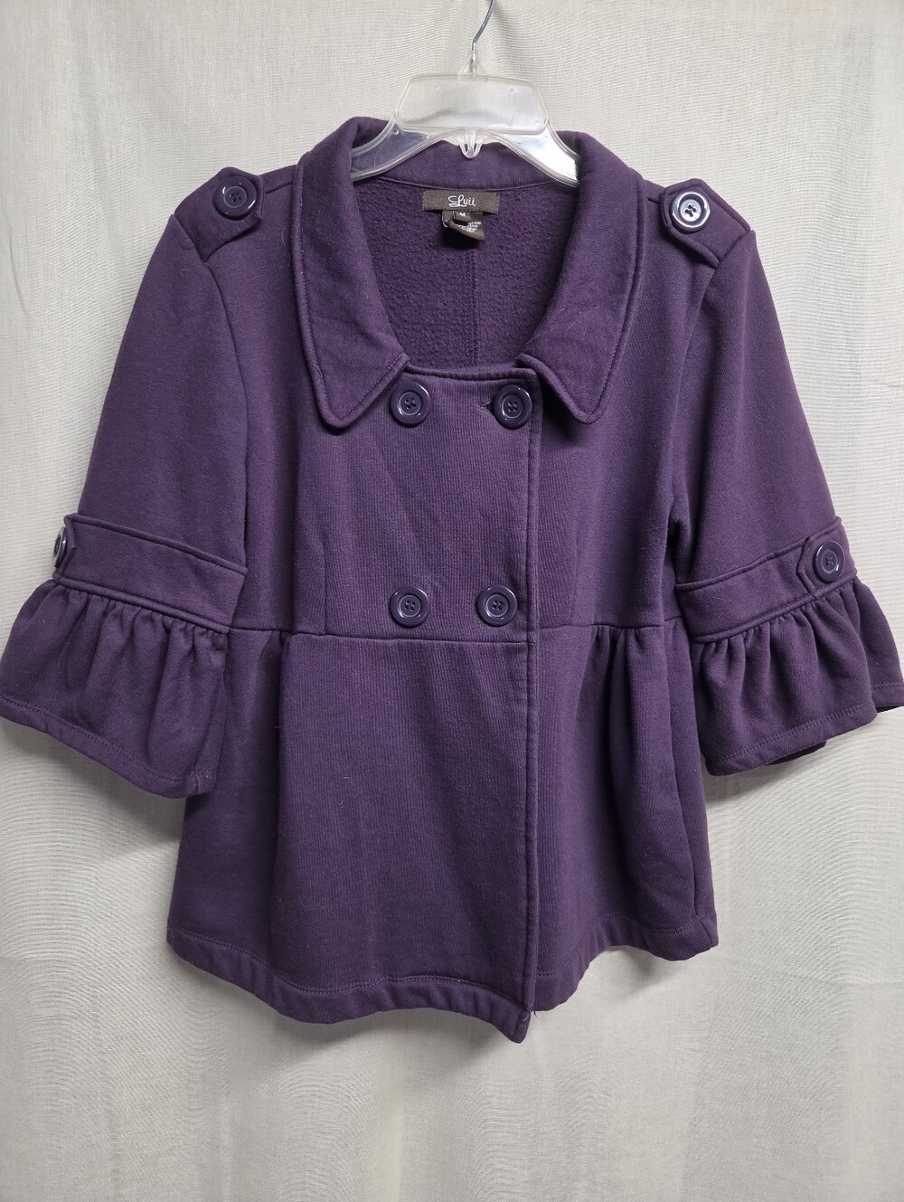 Luii Deep Purple Knit Jacket